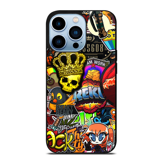 CSGO STICKER BOMB PATTERN iPhone 13 Pro Max Case Cover