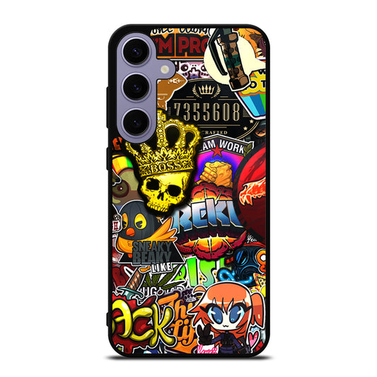 CSGO STICKER BOMB PATTERN Samsung Galaxy S24 Plus Case Cover