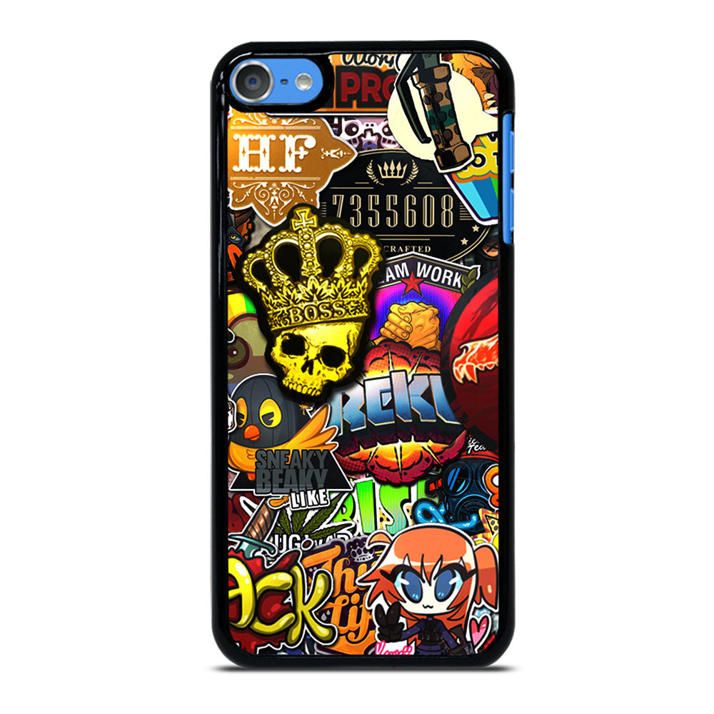 CSGO STICKER BOMB PATTERN iPod Touch 7 Case Cover