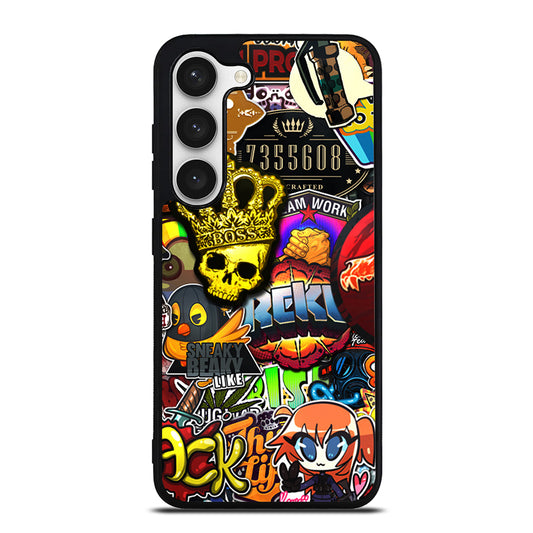 CSGO STICKER BOMB PATTERN Samsung Galaxy S23 Case Cover