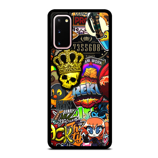 CSGO STICKER BOMB PATTERN Samsung Galaxy S20 Case Cover
