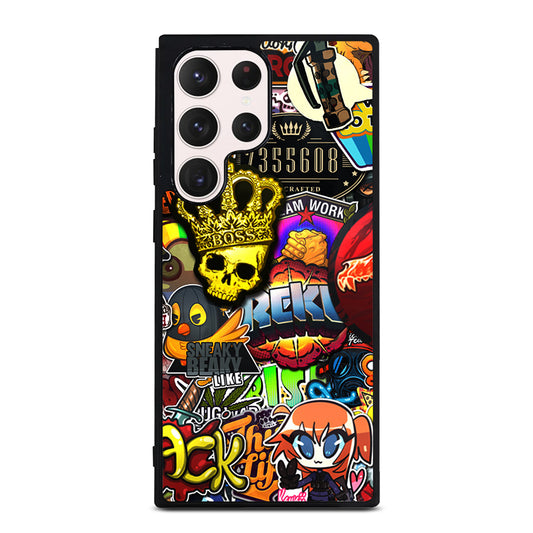 CSGO STICKER BOMB PATTERN Samsung Galaxy S23 Ultra Case Cover