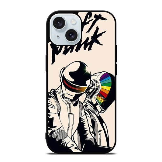DAFT PUNK CARTOON iPhone 15 Case Cover