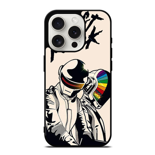 DAFT PUNK CARTOON iPhone 15 Pro Case Cover