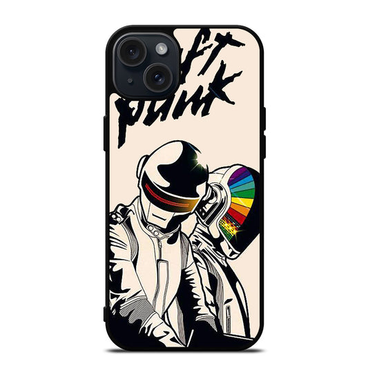 DAFT PUNK CARTOON iPhone 15 Plus Case Cover