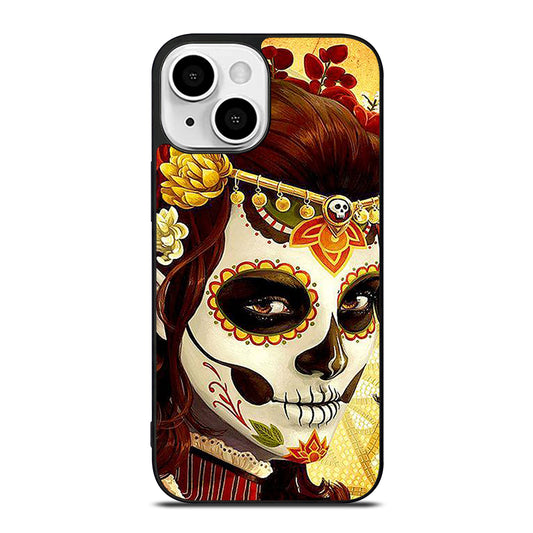 DAY OF THE DEAD ART 1 iPhone 13 Mini Case Cover