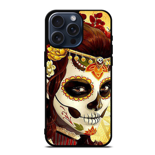 DAY OF THE DEAD ART 1 iPhone 15 Pro Max Case Cover