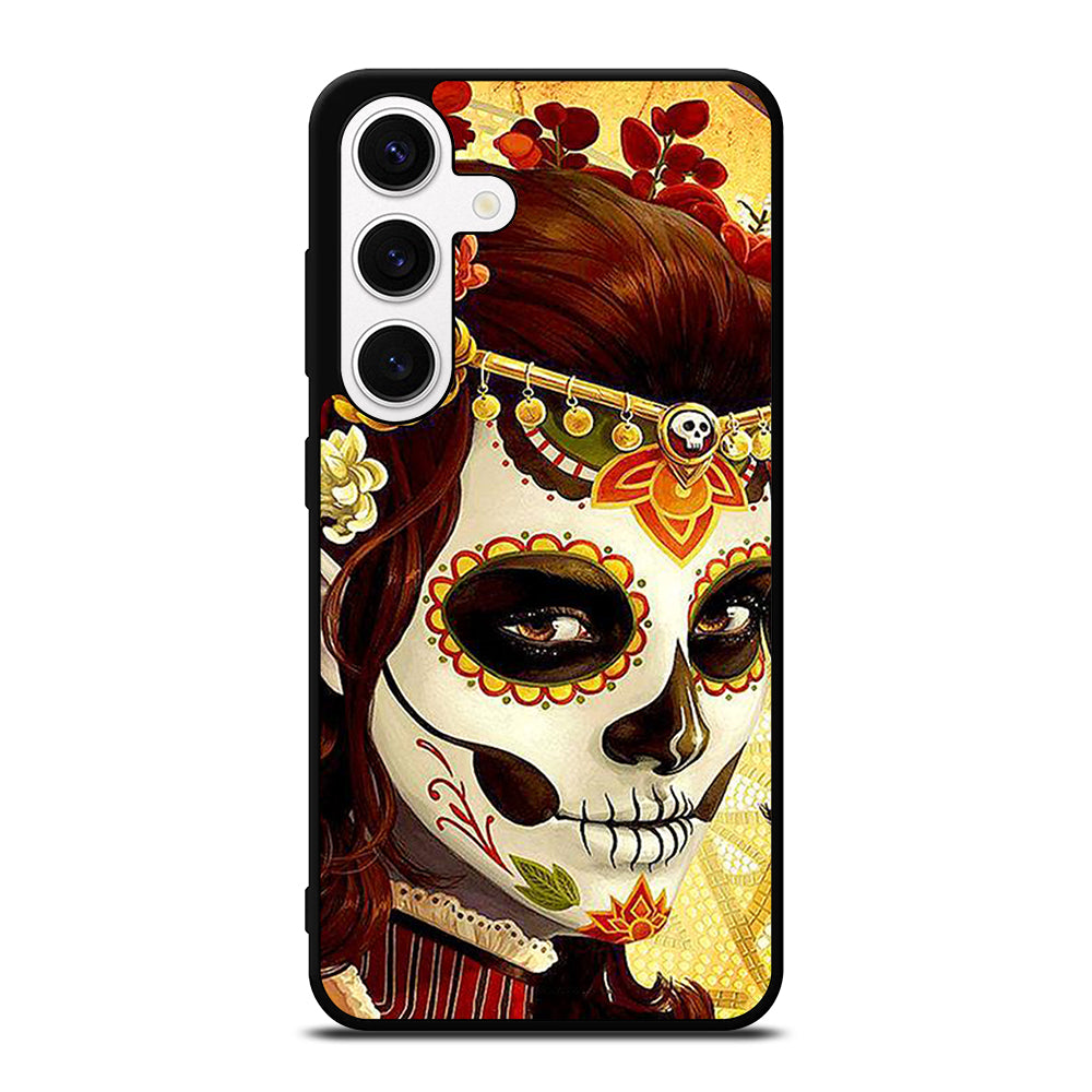 DAY OF THE DEAD ART 1 Samsung Galaxy S24 Case Cover
