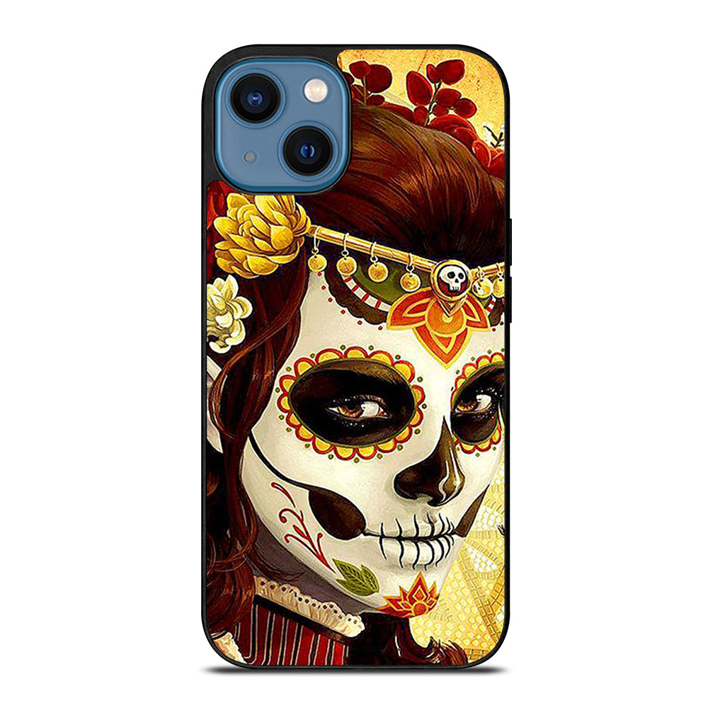 DAY OF THE DEAD ART 1 iPhone 14 Case Cover