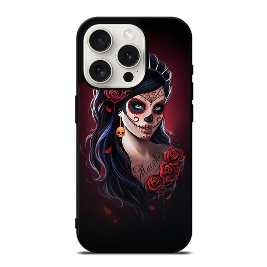 DAY OF THE DEAD ART 2 iPhone 15 Pro Case Cover