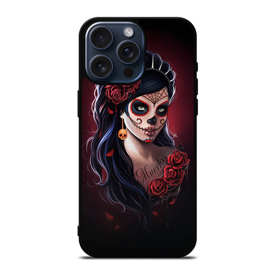 DAY OF THE DEAD ART 2 iPhone 15 Pro Max Case Cover