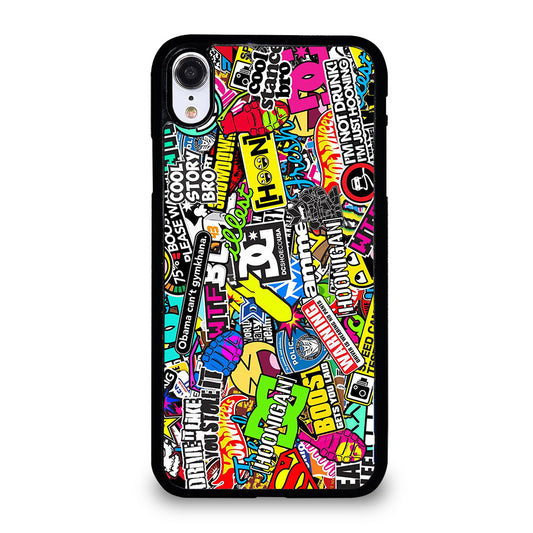 DC STICKER BOMB 1 iPhone XR Case Cover