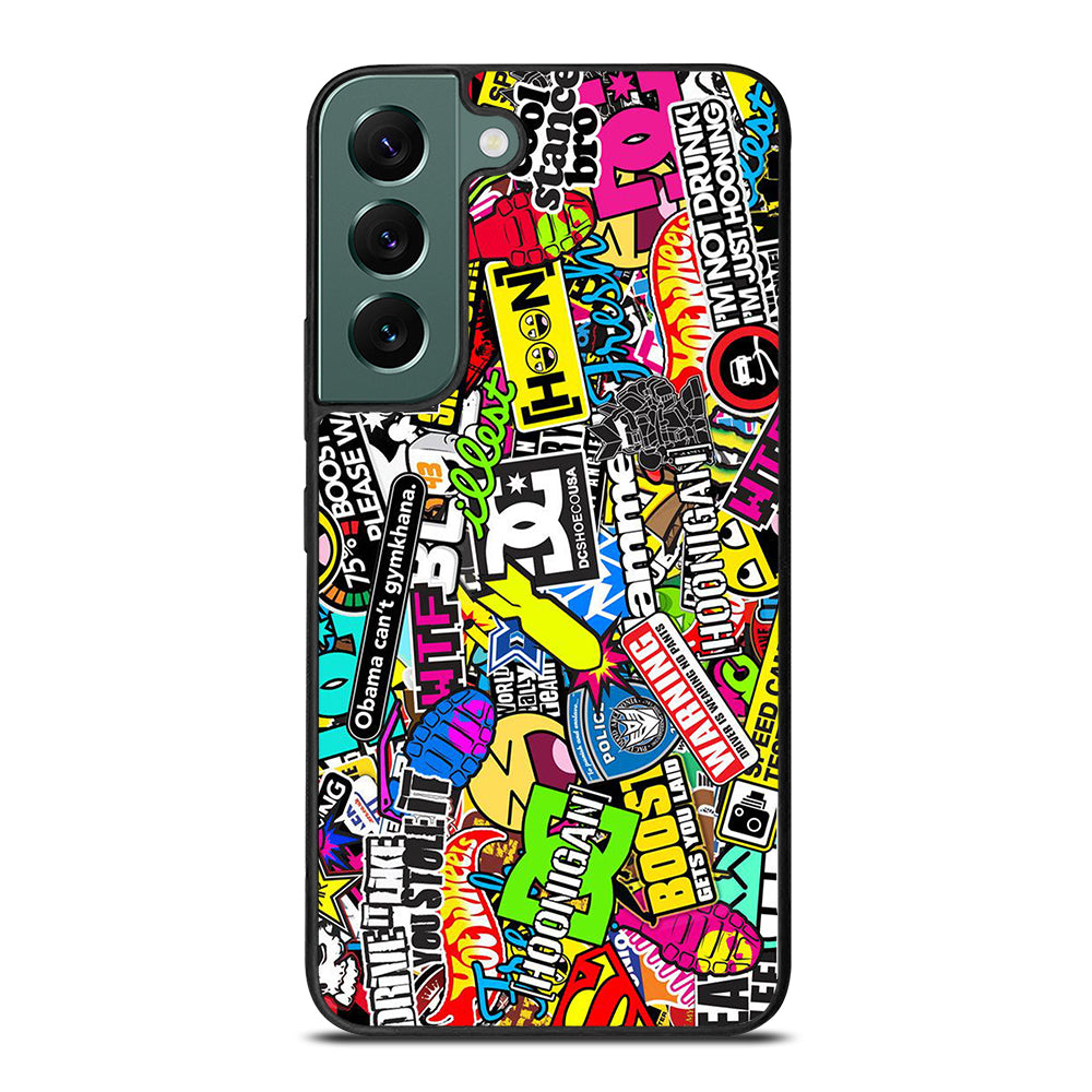 DC STICKER BOMB 1 Samsung Galaxy S22 Case Cover