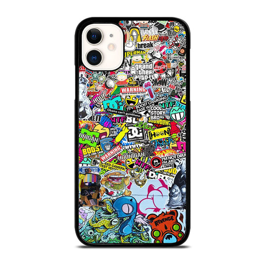 DC STICKER BOMB 2 iPhone 11 Case Cover