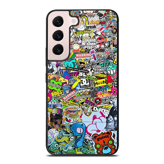 DC STICKER BOMB 2 Samsung Galaxy S22 Plus Case Cover