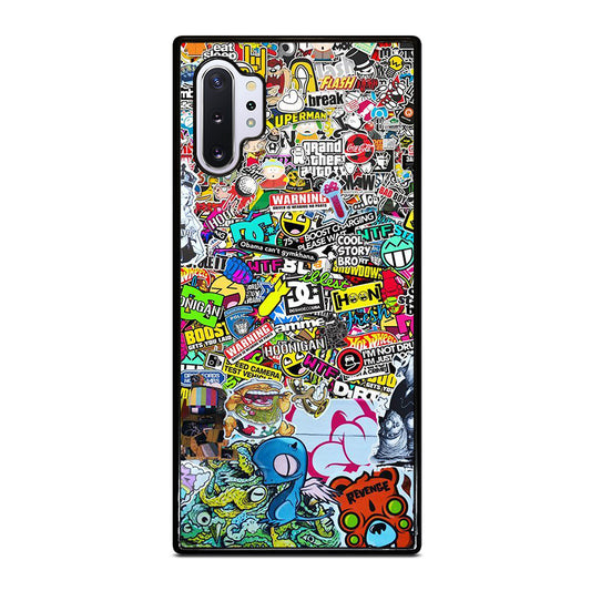 DC STICKER BOMB 2 Samsung Galaxy Note 10 Plus Case Cover
