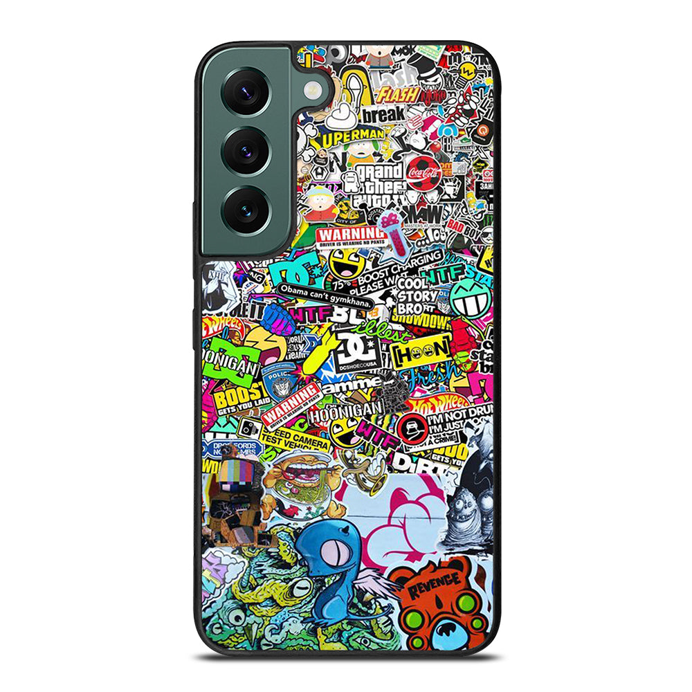 DC STICKER BOMB 2 Samsung Galaxy S22 Case Cover