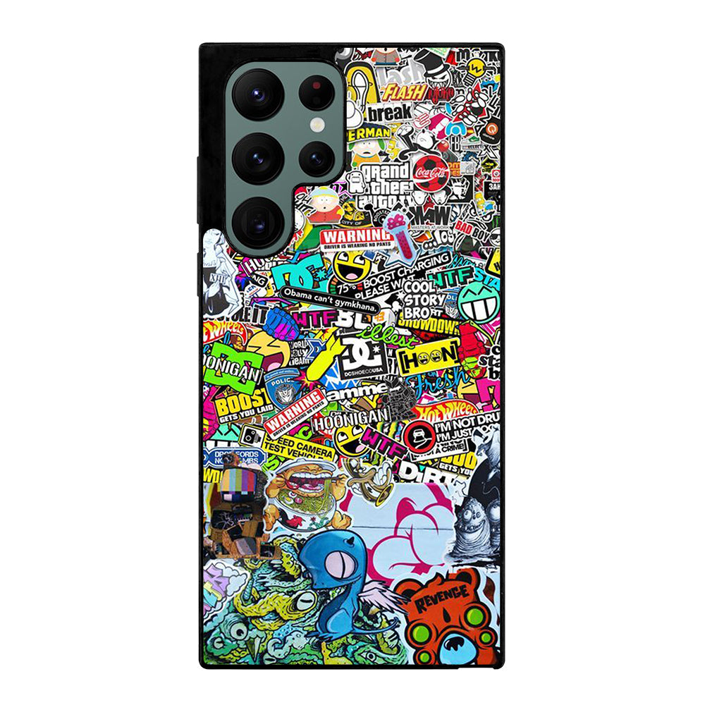 DC STICKER BOMB 2 Samsung Galaxy S22 Ultra Case Cover