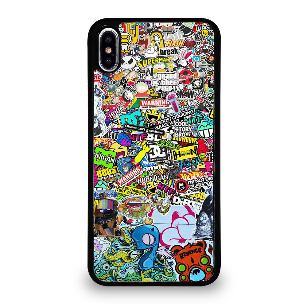 DC STICKER BOMB 2 iPhone XS Max Case Cover