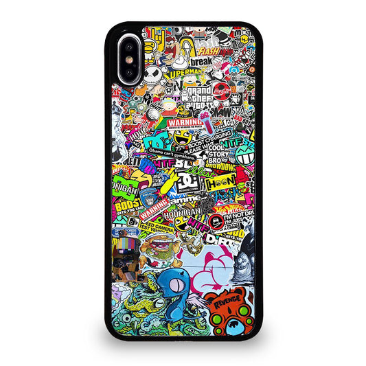 DC STICKER BOMB 2 iPhone XS Max Case Cover