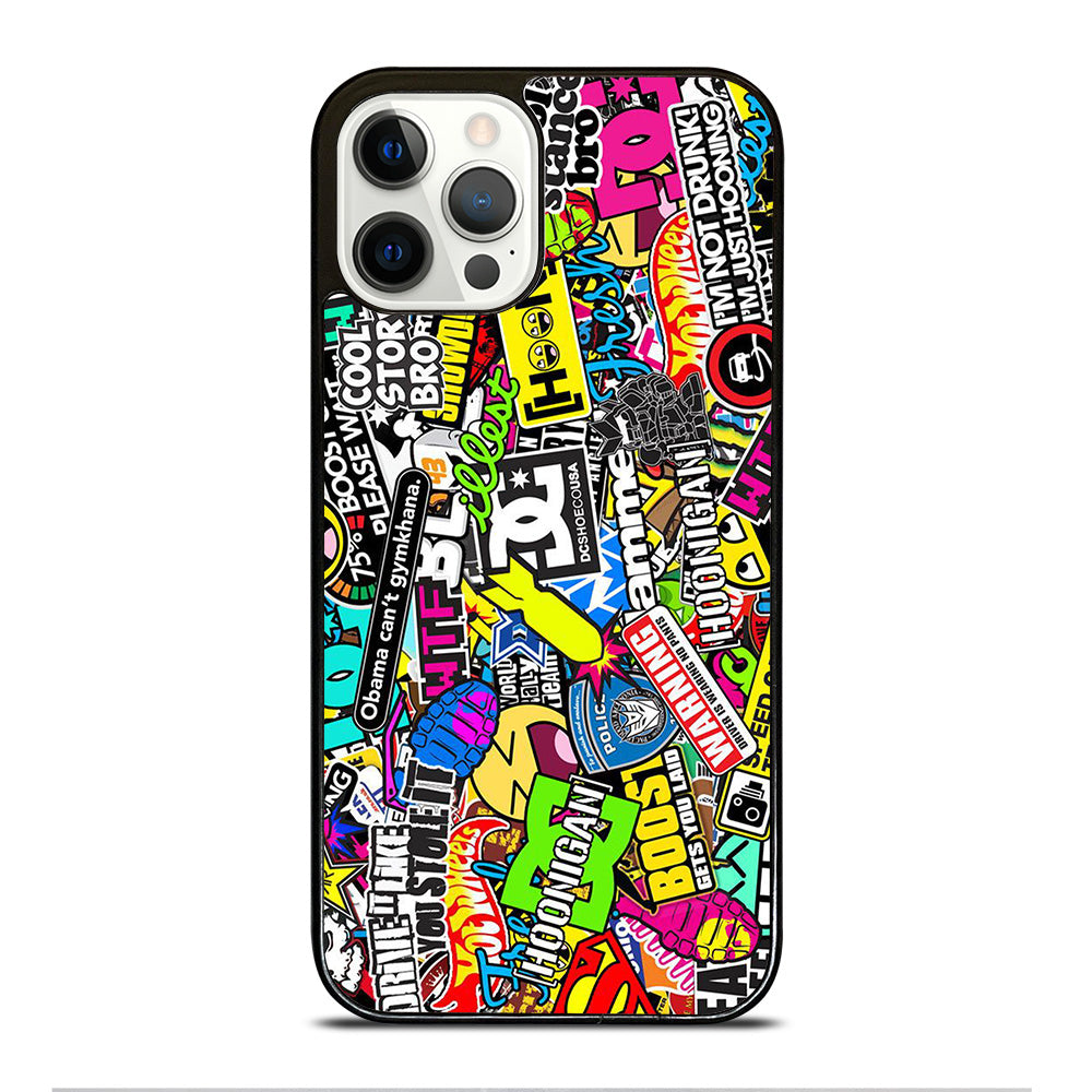 DC STICKER BOMB 1 iPhone 12 Pro Case Cover