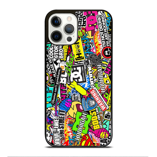 DC STICKER BOMB 1 iPhone 12 Pro Case Cover