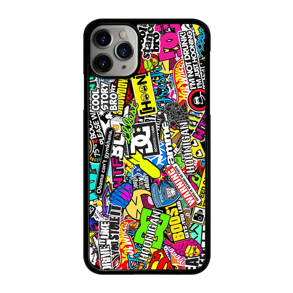 DC STICKER BOMB 1 iPhone 11 Pro Max Case Cover