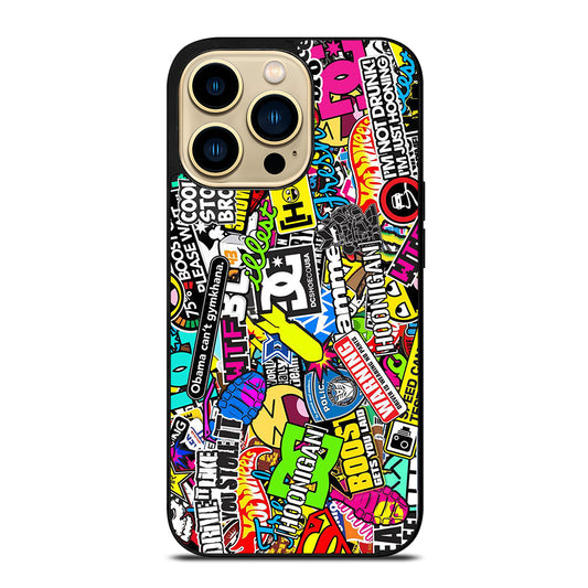 DC STICKER BOMB 1 iPhone 14 Pro Max Case Cover