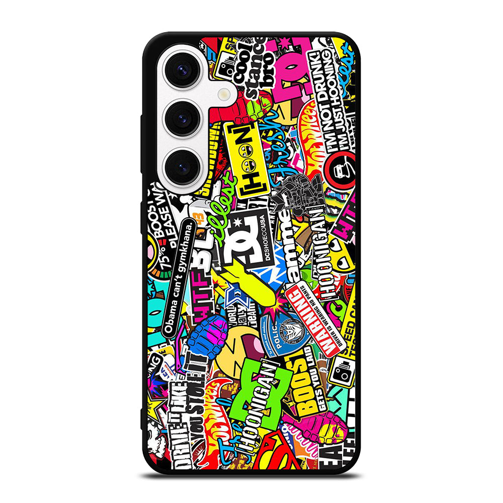 DC STICKER BOMB 1 Samsung Galaxy S24 Case Cover