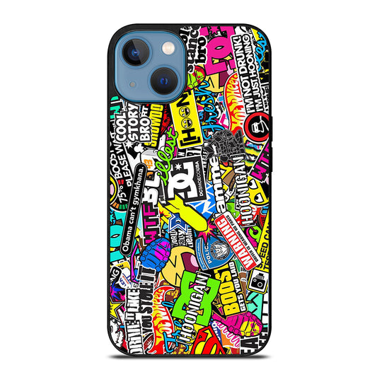 DC STICKER BOMB 1 iPhone 13 Case Cover