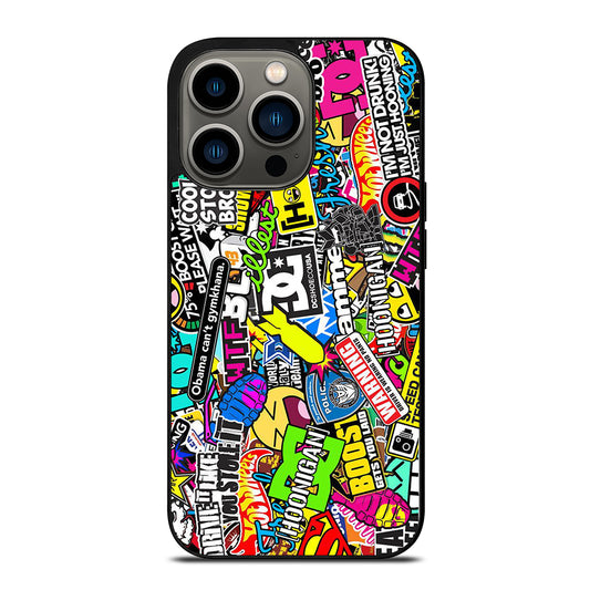 DC STICKER BOMB 1 iPhone 13 Pro Case Cover
