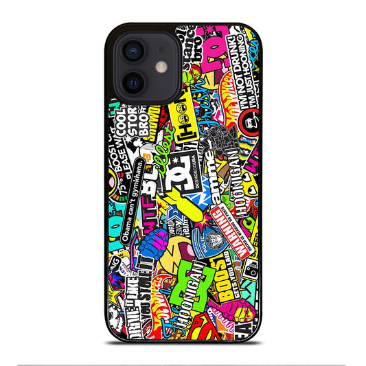 DC STICKER BOMB 1 iPhone 12 Mini Case Cover