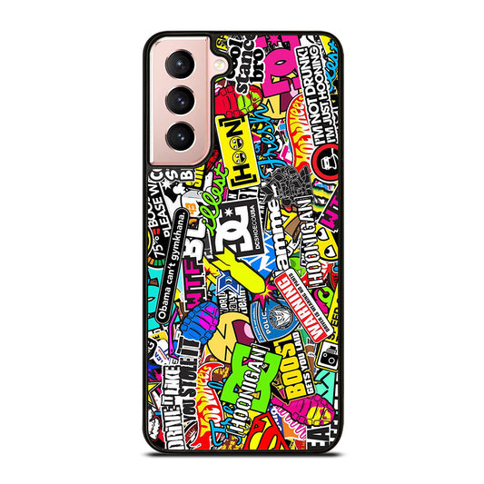 DC STICKER BOMB 1 Samsung Galaxy S21 Case Cover