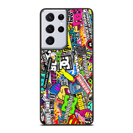 DC STICKER BOMB 1 Samsung Galaxy S21 Ultra Case Cover