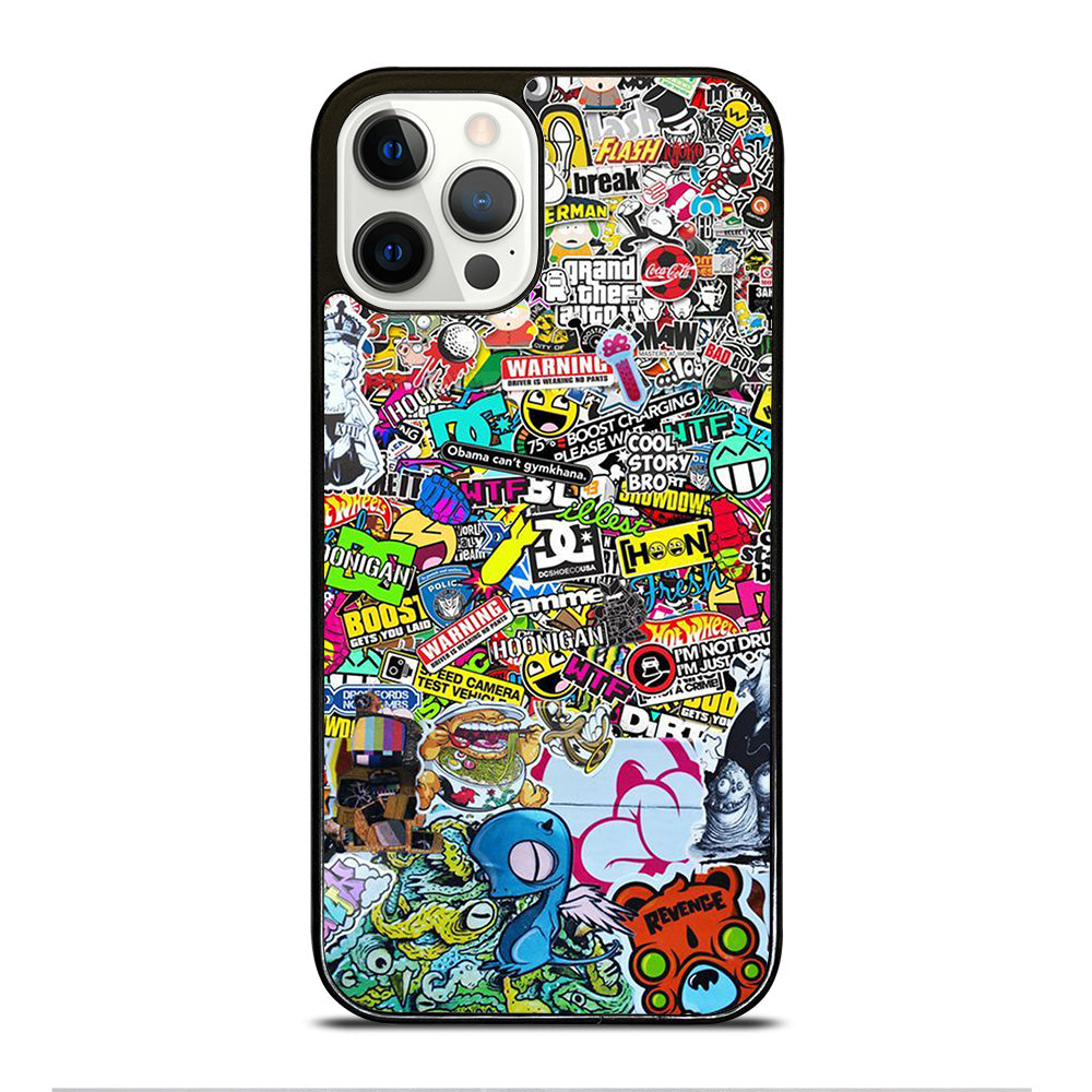 DC STICKER BOMB 2 iPhone 12 Pro Case Cover