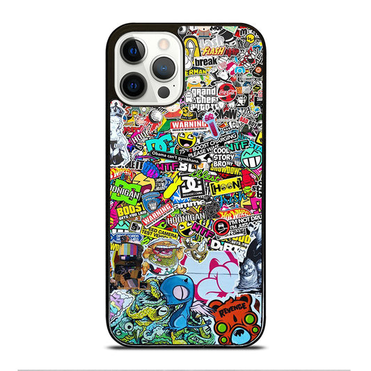 DC STICKER BOMB 2 iPhone 12 Pro Case Cover