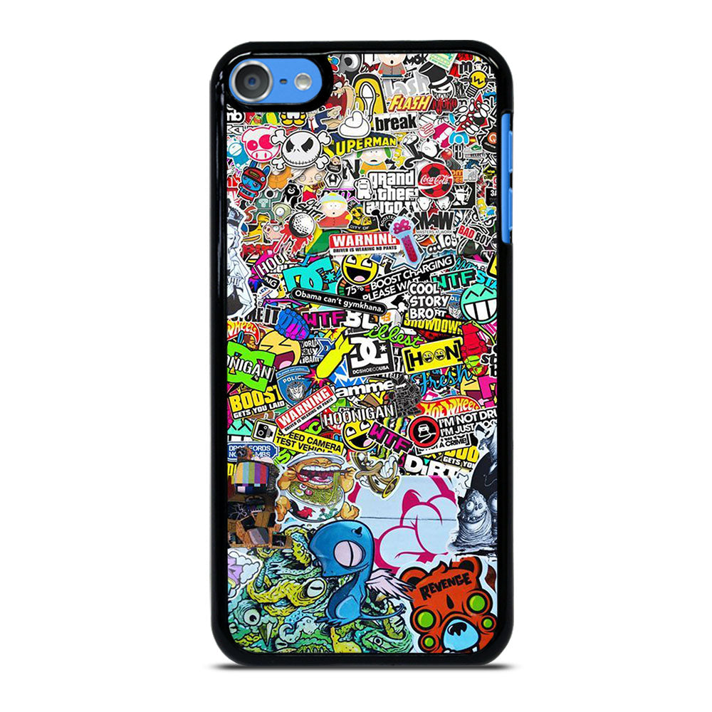 DC STICKER BOMB 2 iPod Touch 7 Case Cover