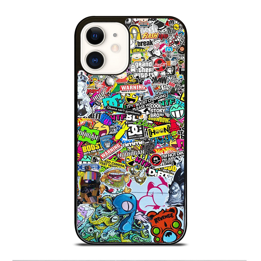 DC STICKER BOMB 2 iPhone 12 Case Cover