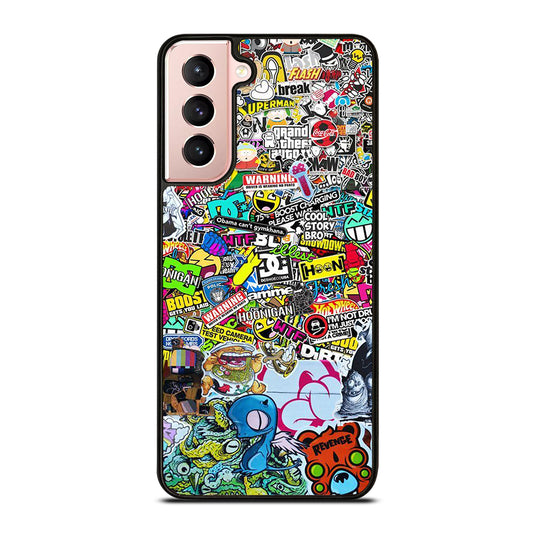 DC STICKER BOMB 2 Samsung Galaxy S21 Case Cover
