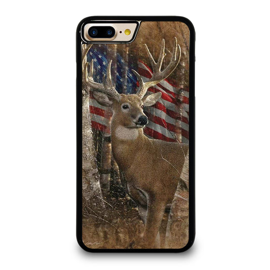 DEER HUNTING AMERICAN FLAG iPhone 7 / 8 Plus Case Cover