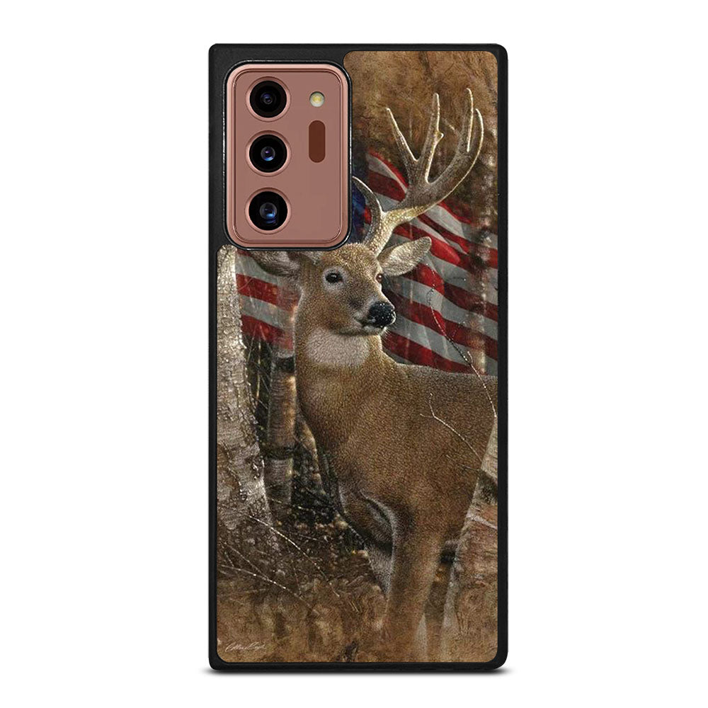 DEER HUNTING AMERICAN FLAG Samsung Galaxy Note 20 Ultra Case Cover