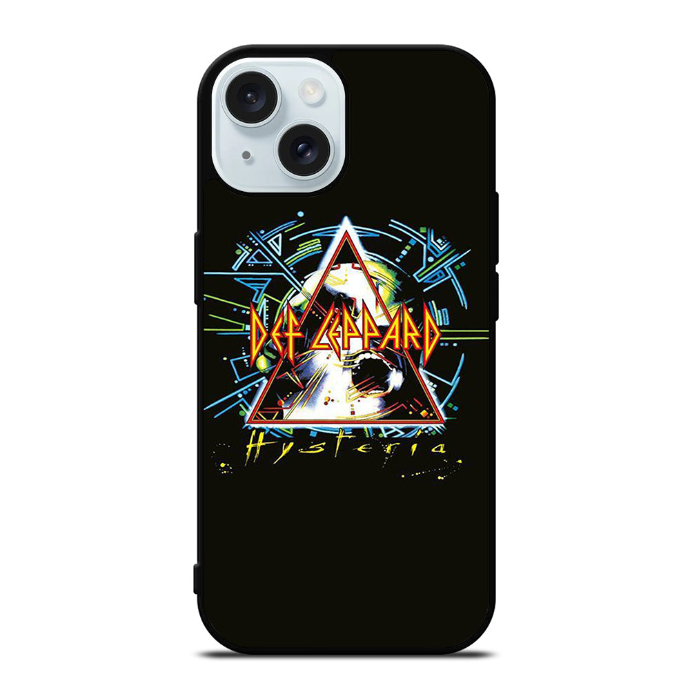DEF LEPPARD BLACK LOGO iPhone 15 Case Cover