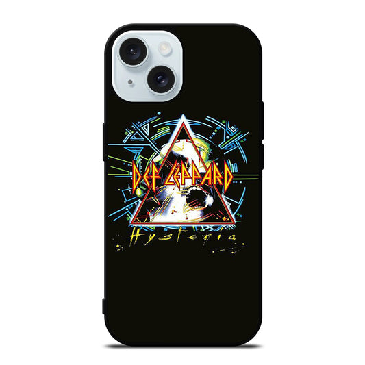 DEF LEPPARD BLACK LOGO iPhone 15 Case Cover