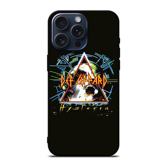 DEF LEPPARD BLACK LOGO iPhone 15 Pro Max Case Cover
