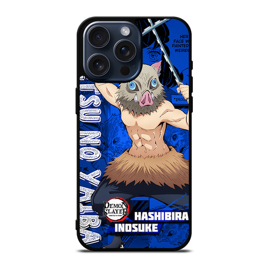 DEMON SLAYER HASHIBIRA INOSUKE iPhone 15 Pro Max Case Cover