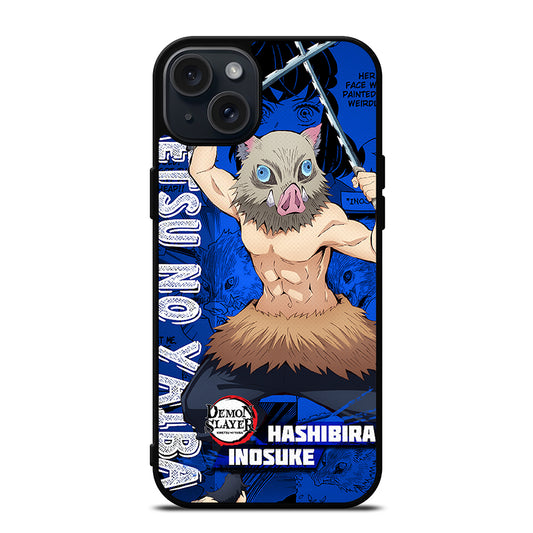 DEMON SLAYER HASHIBIRA INOSUKE iPhone 15 Plus Case Cover