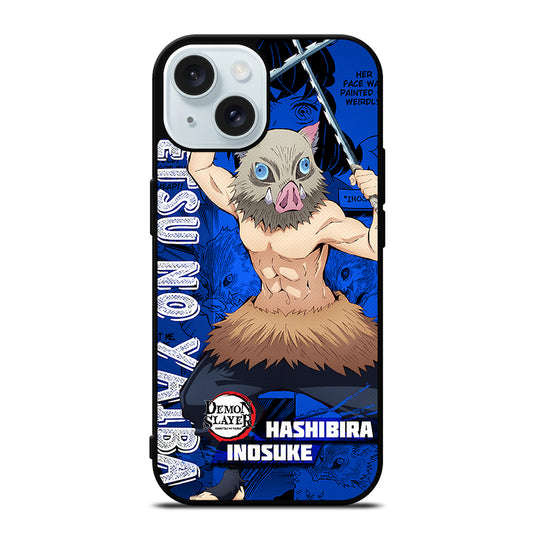 DEMON SLAYER HASHIBIRA INOSUKE iPhone 15 Case Cover