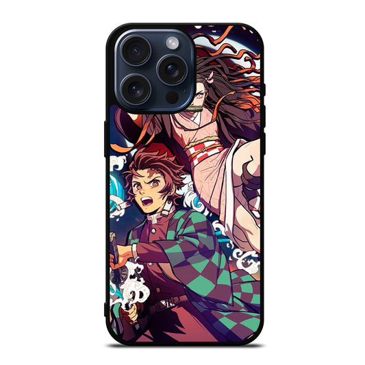 DEMON SLAYER TANJIRO AND NEZUKO iPhone 15 Pro Max Case Cover