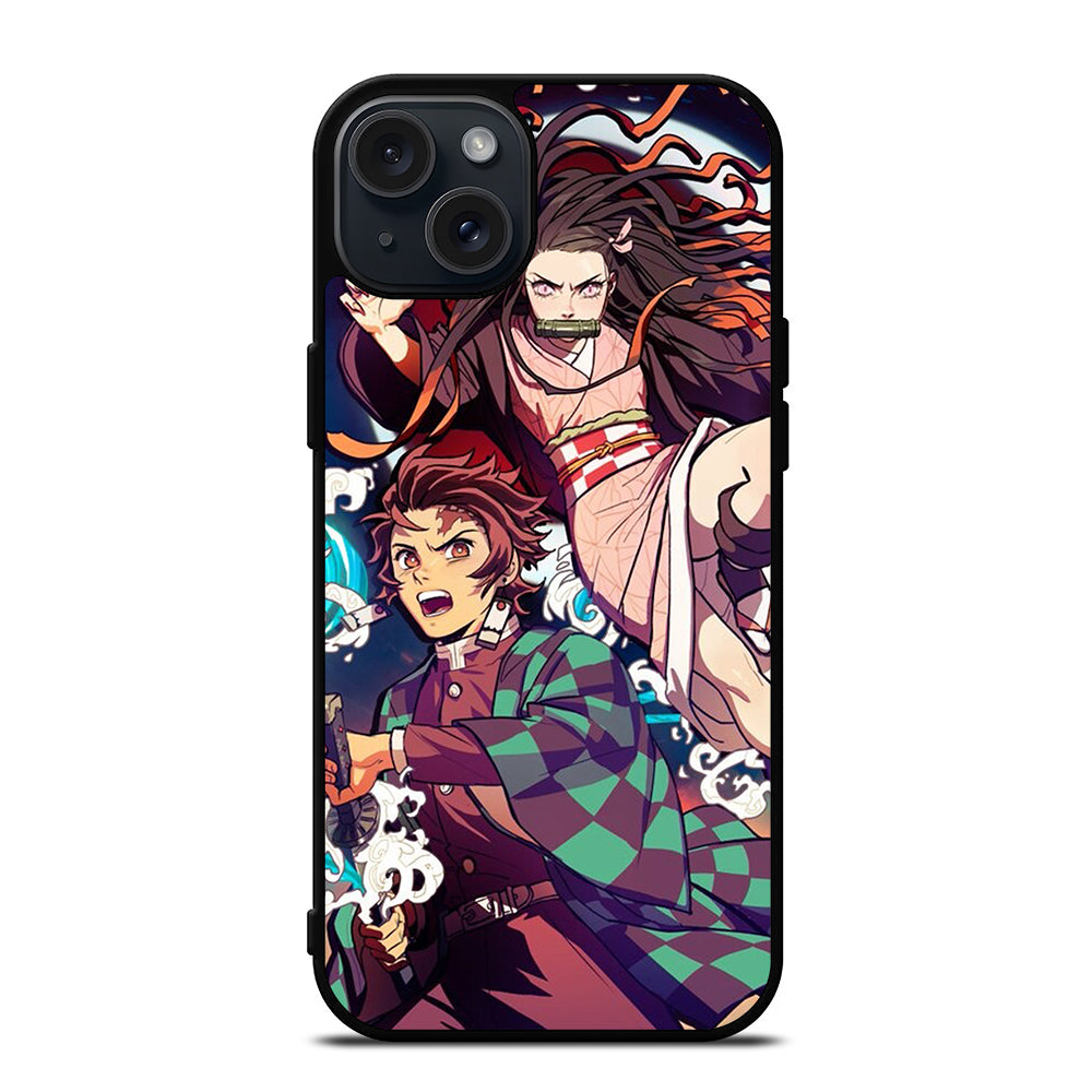 DEMON SLAYER TANJIRO AND NEZUKO iPhone 15 Plus Case Cover