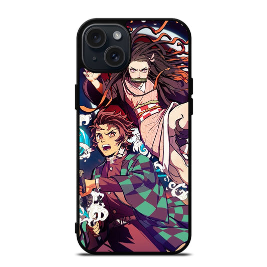 DEMON SLAYER TANJIRO AND NEZUKO iPhone 15 Plus Case Cover